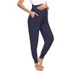 Love2Mi Pantaloni per donne in gravidanza, comodi e elasticizzati, Blu mare, S