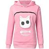 lozssnigzi 2025 Felpe-Porta Gatto Felpa Cappuccio Felpe con Marsupio per Gatti per Cani Felpa Donna e Uomo Invernale con-Tasca, Hoodie Gatto Cane