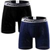 Ouruikia Boxer da Uomo Elasticizzato Mutande Traspirante Morbidi Mesh Sportive Intima