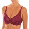 Playtex Reggiseno con Cerchi Flower Elegance, Opaco da Donna, Rosso (Plum Red), 7B