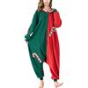 Silver Basic Costume da Renna Natalizia per Adulti Tuta Costume Animale per Carnevale, Halloween,Camicia da Notte Invernale in Pile Morbido e Comodo M,Verde-1