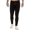 989Zé ENZO Pantaloni da uomo super skinny Sim Fit Stretch Jeans Denim EZ326, Nero , W28 / L30
