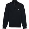 Fred Perry Felpa a mezza zip, blu, L