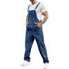 Runcati Salopette da uomo in denim, pantaloni da lavoro, pantaloni estivi streetwear, jeans casual, spalline regolabili