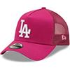 New Era Los Angeles Dodgers Sportkappe für Kinder Mädchen Jungen Pink Tonal Mesh mit LA-Logo Truckercap - Child