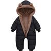 Generisch Bambino Ragazzi Ragazze Tuta Da Neve Abbigliamento Invernale Vestito Con Cappuccio Tuta Pagliaccetto Orso Vestito Neonato Cappotto Caldo Outwear Cappotto
