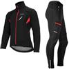 ROCKBROS Giacca Pantaloni Abbigliamento Ciclismo Invernali Tuta Sportiva Antivento Impermeabili Caldo Set Giacca e Pantaloni Taglia Europea Uomo Donna Unisex