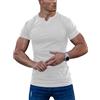 Agilelin Magliette Costine da Uomo,T-Shirt Manica Lunga/Corta,Maglia Piccolo Collo a V