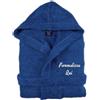Cieffepi Home Collections Solo Mio Basic Accappatoio Personalizzato con Cappuccio in Morbida Spugna idrofila di Puro Cotone (XL, Royal)