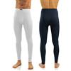 sesto senso Uomo 2 Pack Calzamaglia Lunga Intimo Uomo k2 (BluScuro/Bianco, XXL)