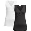 Herzmutter Canotta Allattamento Premaman Oeko Tex 100 - Top Allattamento, Morbida, Alta qualità, Camicia Premaman - 6700