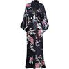 BABEYOND Babyond - Accappatoio da Donna, Maxi, Lunghi, Kimono, da Spiaggia, Motivo Pavone, Stampa a Maglia, Kimono Champagne Taglia Unica
