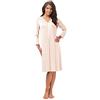 e.Femme® Camicia da Notte Donna Lena II 860 in Cotone e Lenzing® Modal, Salmone, 54