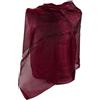 Emila Stola cerimonia organza coprispalle elegante leggero scialle sciarpa foulard da donna x ragazza fular lurex da matrimonio per abito da sera giorno sposa damigelle primavera estate 2026 Bordeaux