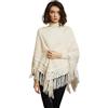 BEAUTELICATE Scialle all'uncinetto Donna Caldo Sciarpa Maglia Triangolare Lunga Frange Stole per Autunno Inverno