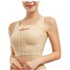 RDSIANE Reggiseno post-operatorio con chiusura frontale da donna, correttore posturale, a compressione, con fascia di supporto per il seno..
