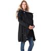 YIzdegg Giacca da portare invernale calda in cotone per donna con zip completa, giacca da portare con colletto in pelliccia, giacca invernale, capispalla donna, giacca premaman con inserto per bambino