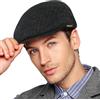 Wantonfy Berretto Piatto da Uomo Newsboy Berretto Baschi Scozzesi British Style Retro Coppola Cappello Strillone Paraorecchie Ivy Caps Invernale Auttuno