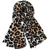 LA HUATE La Haute, sciarpa invernale con stampa leopardata e pelle di serpente, calda, scialle in cashmere, leggera e accogliente, con stampa animalier, Leopardo bianco., Etichettalia unica