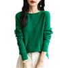 Chanyarn Maglione Girocollo da Donna in 100% Lana Merino 2025 Maglione Lavorato a Maglia Senza Cuciture a Maniche Lunghe