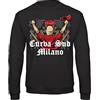 Bughyprint Felpa Girocollo Unisex Tifosi ROSSONERI Curva Sud Milano, XL