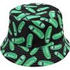 Quanhaigou Bucket Hat per Uomini Donne,Cappelli da Sole Stampati reversibili,Pescatore Outdoor Summer Travel Trekking Beach Caps, Lyndee, Taglia Unica
