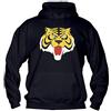 Vestin Felpa Uomo con Cappuccio Basic Top qualità Top vestibilità - l'Uomo Tigre - Divertente Humor Made in Italy