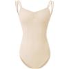 ROYAL SMEELA body danza senza maniche Body danza classica donna body ballerina adulto donna body ballo nero adulti body da balletto Senza schienale body di danza classica per donne body ginnastica