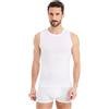 FINN Maglietta Intima Business Uomo Senza Maniche con Collo Rotondo - Maglia Sottogiacca in Originale Tessuto Lenzing® Modal - La Canotta Perfetta sotto Camicia e Abito Bianco 4XL
