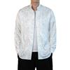 Vhersily 2026 Camicia di Seta degli Uomini Raso Liscio Solido Smoking Camicia Affari Chemise Homme Camicie Cinesi, a Maniche Lunghe, Vintage, Maglietta Hip Hop Natale Carnevale Capodanno