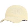 Meliyya Cappellino da baseball unisex in paglia di carta, da uomo e da donna, con visiera regolabile, A tinta unita beige, Taglia unica