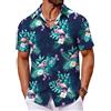 COOFANDY Camicia A Maniche Corte da Uomo Camicia Hawaiana Camicia Estiva Tropicale Leggere Camicia Floreale con Bottoni Camicia da Spiaggia