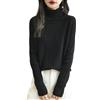 Chanyarn Dolcevita da Donna 100% Lana Merino Autunno Inverno Maniche Lunghe Caldo Maglione Pullover Lavorato a Maglia