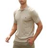 Suwangi Polo da Uomo Maniche Corte Shirts Lavorate a Maglia Casual Estive Moda Poloshirt