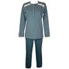 RAGNO Pigiama Donna Serafino Manica Lunga Pantalone Lungo Caldo Cotone Invernale Interlock Articolo DI77NI, 834F Fantasia Real Teal, Taglia 50