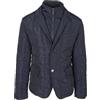 Ciabalù Giubbotto Elegante Uomo Invernale Giacca Trapuntata Slim Fit con Pettorina (IT, Testo, 3XL, Regular, Regular, Blu)