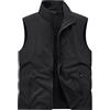 JIEDOUKEJI Gilet Pile Uomo Reversibile Invernale Giubbotto Smanicato Gilet Felpato Multitasche Softshell Lavoro Giubbino senza Maniche Giacca Giacchetto Multitasca Smanicato da Uomo Taglie Forti Montagna Outdoor