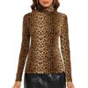 CARCOS Donna Camicia Dolcevita, Maglietta Slim Fit a Manica Lunga con Collo Alto Polo Autunno Inverno