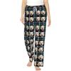GOOBRRL Pantaloni da pigiama natalizi con foto di animali domestici personalizzati, pantaloni da notte con facce divertenti per uomo e donna, pantaloni da pigiama con foto di animali domestici per Natale, 15