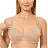 Gratlin Reggiseno Allattamento Donna Morbido Confortevole con Ferretto Imbottito Coppa Intera Farina d'avena Heather 6C