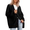 MOKBAY Cardigan Lana Donna Manica Lunga Oversize Curvy Invernale Comoda Maglioncini Lana Maglieria Maglia Aperto Davanti Cardigan Cotone Donna XXL