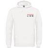 MAGLIERIA CONFORTI Felpa con Cappuccio Unisex Vasco Live Tour Vasco Fan Crew Uomo Donna Ragazzi Unisex Adulti (IT, Testo, XXL, Regular, Regular, Bianco)