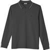 Coveri Maglia a Polo da Uomo Caldo Cotone Jersey Manica Lunga Taglie Forti 3XL 4X 5X 6X (IT, Testo, 6XL, Regular, Regular, Grigio Fumo)