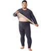 RCLONGEU Biancheria Intima Termica Set Uomo Maglia Maniche Lunghe Intimo Completo Termico Inverno Base Layer Pile Termici Autunno per Sci Ciclismo Running Trekking Sportiva (Light Gray,XXL)
