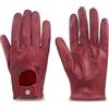 ZLUXURQ Donna Retro Soft and Thin pelle di agnello Touchscreen Guanti da guida con maglia