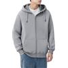 Generic DENGJIAMY Felpa con cappuccio con cerniera da uomo casual in tinta unita a maniche lunghe con coulisse con tasca da uomo taglie forti felpa con cappuccio autunnale
