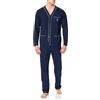 Navigare B2Y14280A Set di pigiama, Navy, XL, Uomo