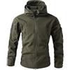 Dasongff Giacca Tres Calda Uomo Impermeabile Abbigliamento da Lavoro Caccia Cappotti Impermeabili Uomo per Lavoro Sci Moto Caccia Escursioni Pesca, verde, L