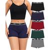 Levao Mutande Boxer Donna Cotone Mutandine Donna Cotone Shorts Pantaloncini Elastici Culotte Mutandine Pantaloncino Boxer Donna Comodi Confezione da 5