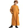 pvucpot Abbigliamento Da Preghiera Per Bambini Abiti Musulmani Per Ragazzi Abiti Manica Lunga Robe Ramadan Abito Lungo Girocollo Arabo Moda